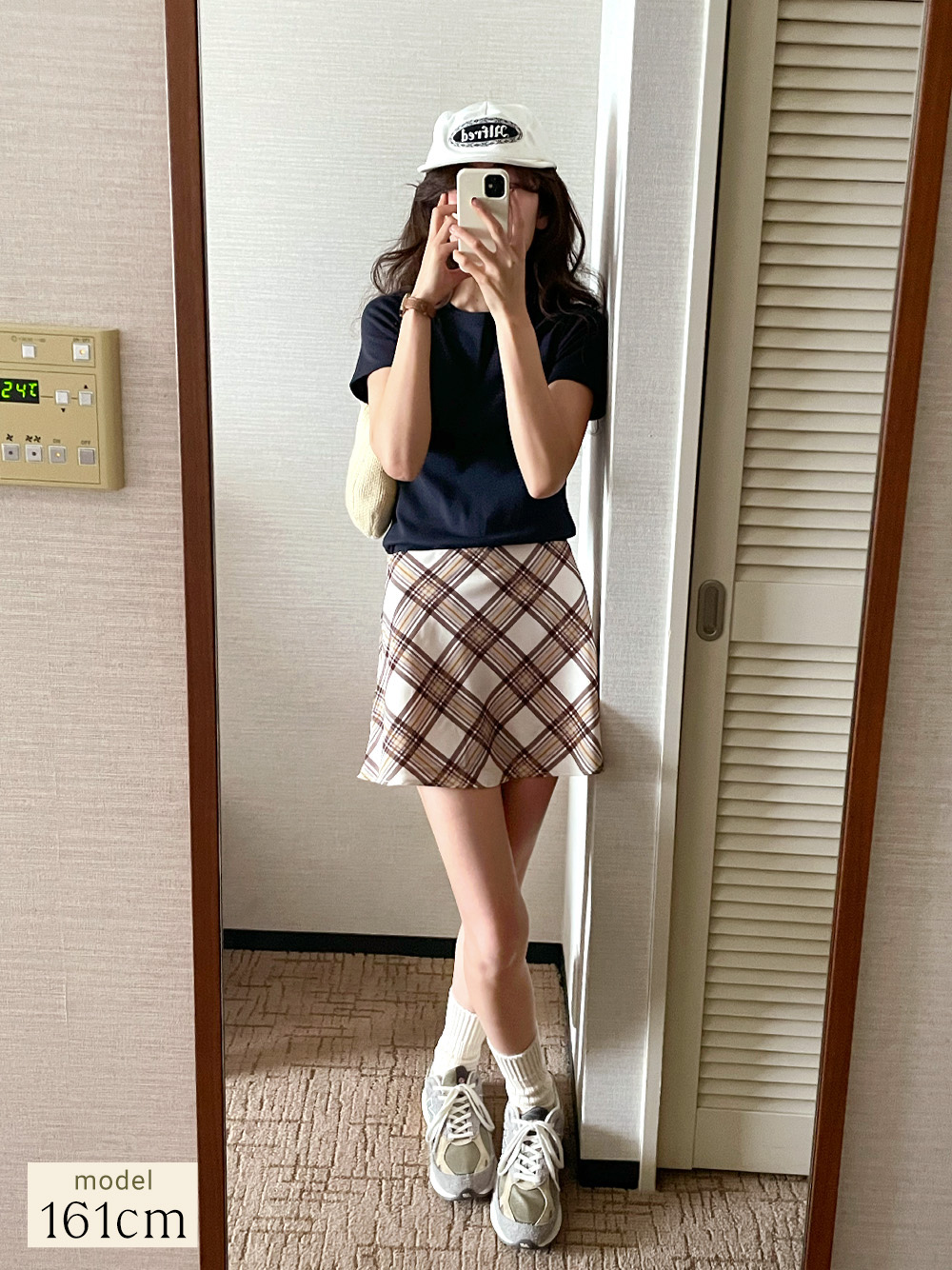 MY SAMOYED マイサモエド / Check Mini Skirt